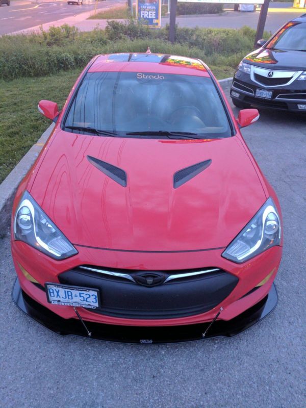 2013-2016 Hyundai Genesis Coupe BK2 2PC Front Splitter