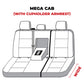 Covercraft 22-24 Dodge RAM Mega Polycotton SeatSaver Custom Second Row Seat Covers - Charcoal