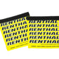 Renthal Team clean Grip - Yellow/White/Black