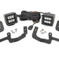 LED Light Kit | Ditch Mount | 2" Black Pair | Spot | Chevy Silverado 1500 (19-26)