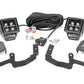 LED Light Kit | Ditch Mount | 2" Black Pair | Amber DRL | Chevy Silverado 1500 (19-26)