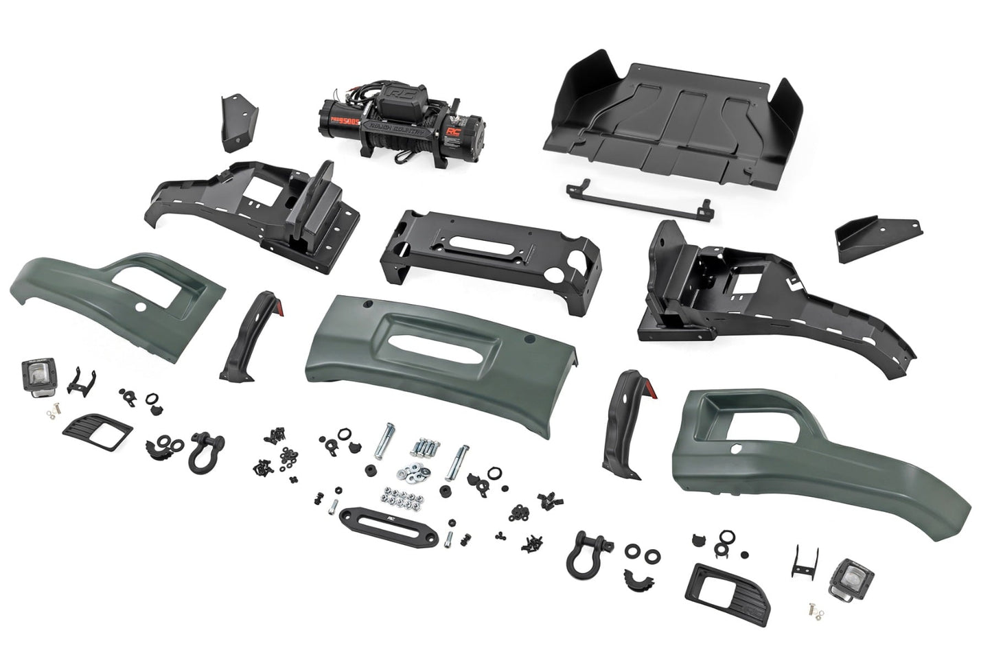Front FXS Bumper | 12000S | GBD Cypress Gray | Chevy Silverado 1500 2WD/4WD (2023-2026)