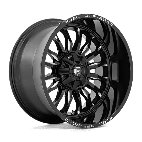 Fuel GLOSS BLACK MILLED D795 22x12 5x114.3/5x127 Wheels