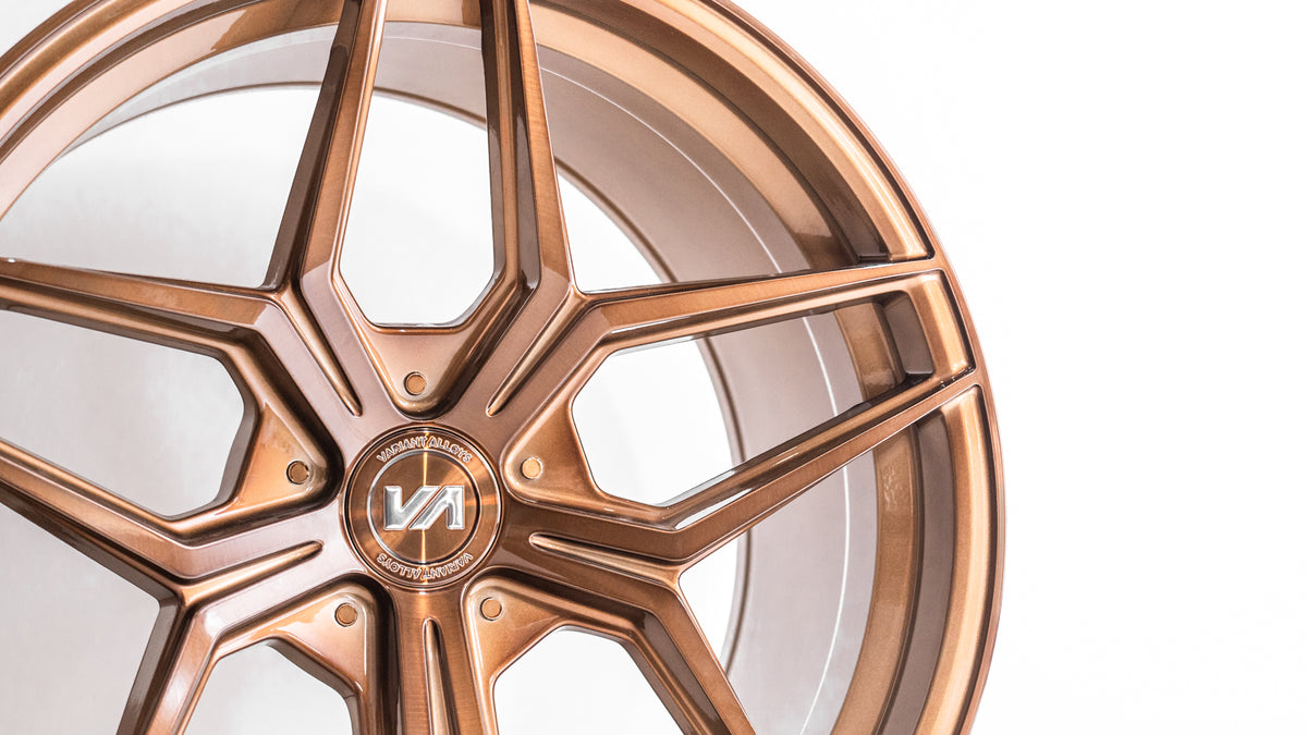 19x10 Brushed Bronze Cold Forged Collection XENON Variant Forged Alloy Wheels