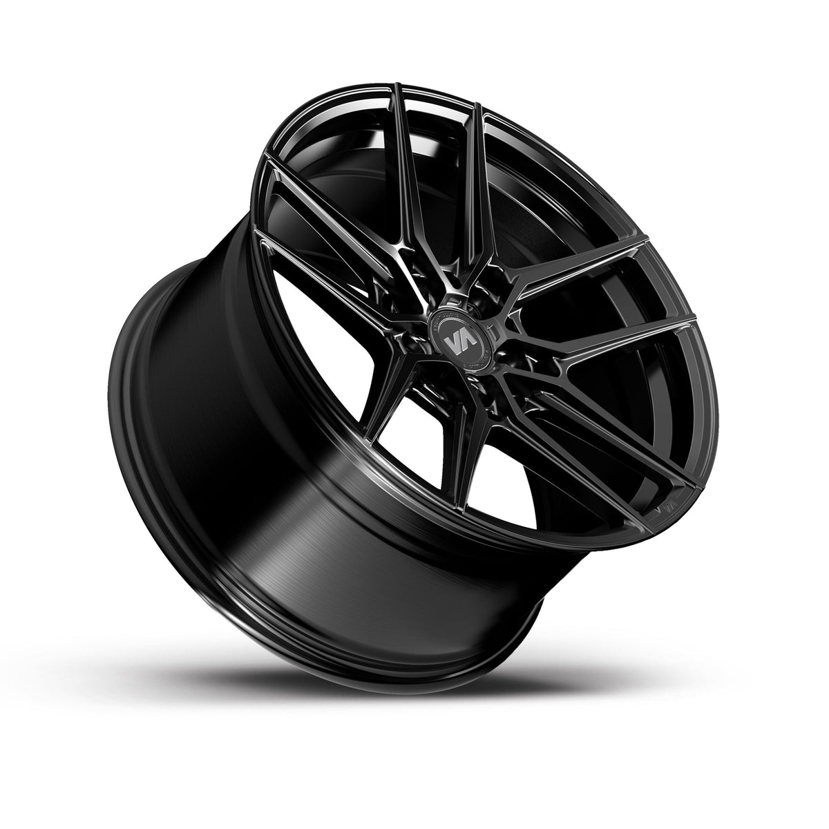 19x10 Semi-Gloss Black Cold Forged Collection HELIUM Variant Forged Alloy Wheels