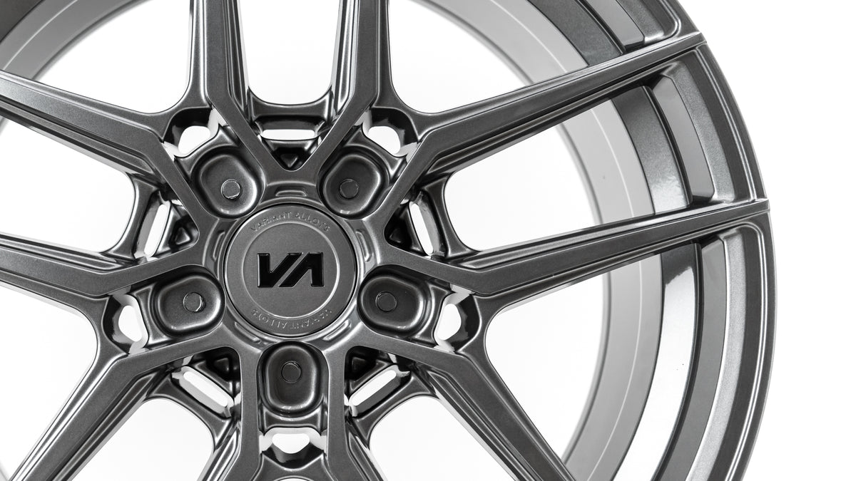 19x8.5 Gloss Gunmetal Cold Forged Collection HELIUM Variant Forged Alloy Wheels
