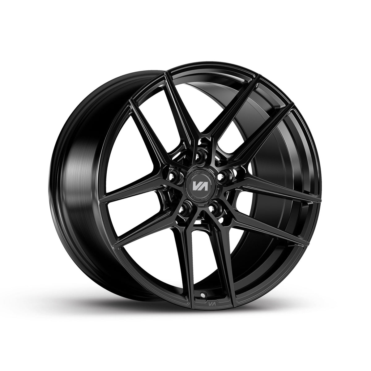 19x8.5 Semi-Gloss Black Cold Forged Collection HELIUM Variant Forged Alloy Wheels