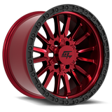 CHAMBER 18x12 8x165.1/8x170 -44 Black Ring / Anodized red centre