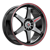 SPEC-1 RACING Gloss Black / Red Line STP-33GBRL 18x8.5 5x100/5x114.3 Wheels