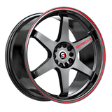 SPEC-1 RACING Gloss Black / Red Line STP-33GBRL 18x8.5 5x110/5x114.3 Wheels