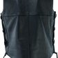 River Road Old Skool Leather Vest Black - Large