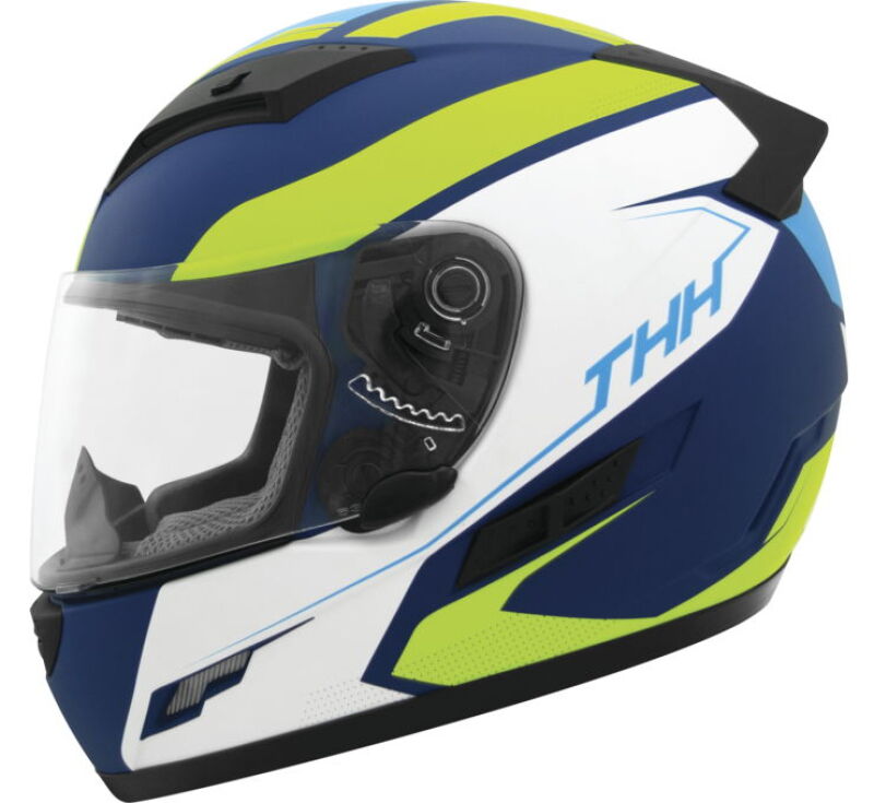 THH Helmets TS-80 Vision Blue/Yellow - Small