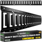 Rhino USA 5Ft E-Track Tie-Down Rails, Black (2 Pack)