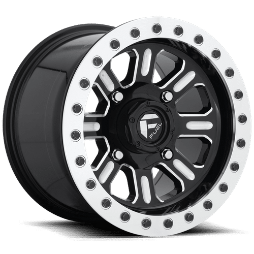 Fuel GLOSS BLACK MILLED D910 15x10 4x137 Wheels