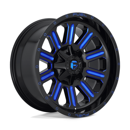 Fuel GLOSS BLACK BLUE TINTED CLEAR D646 20x10 8x170 Wheels
