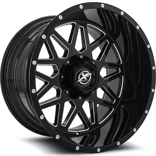 XF-211 22x10 6x135/6x139.7 -18 Gloss Black Milled