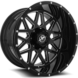 XF-211 22x10 6x135/6x139.7 -18 Gloss Black Milled