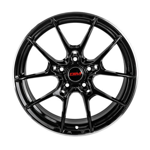DIM Black Silver Lip WC001 BLACK SILVER LIP 18x8 5x112 Wheels