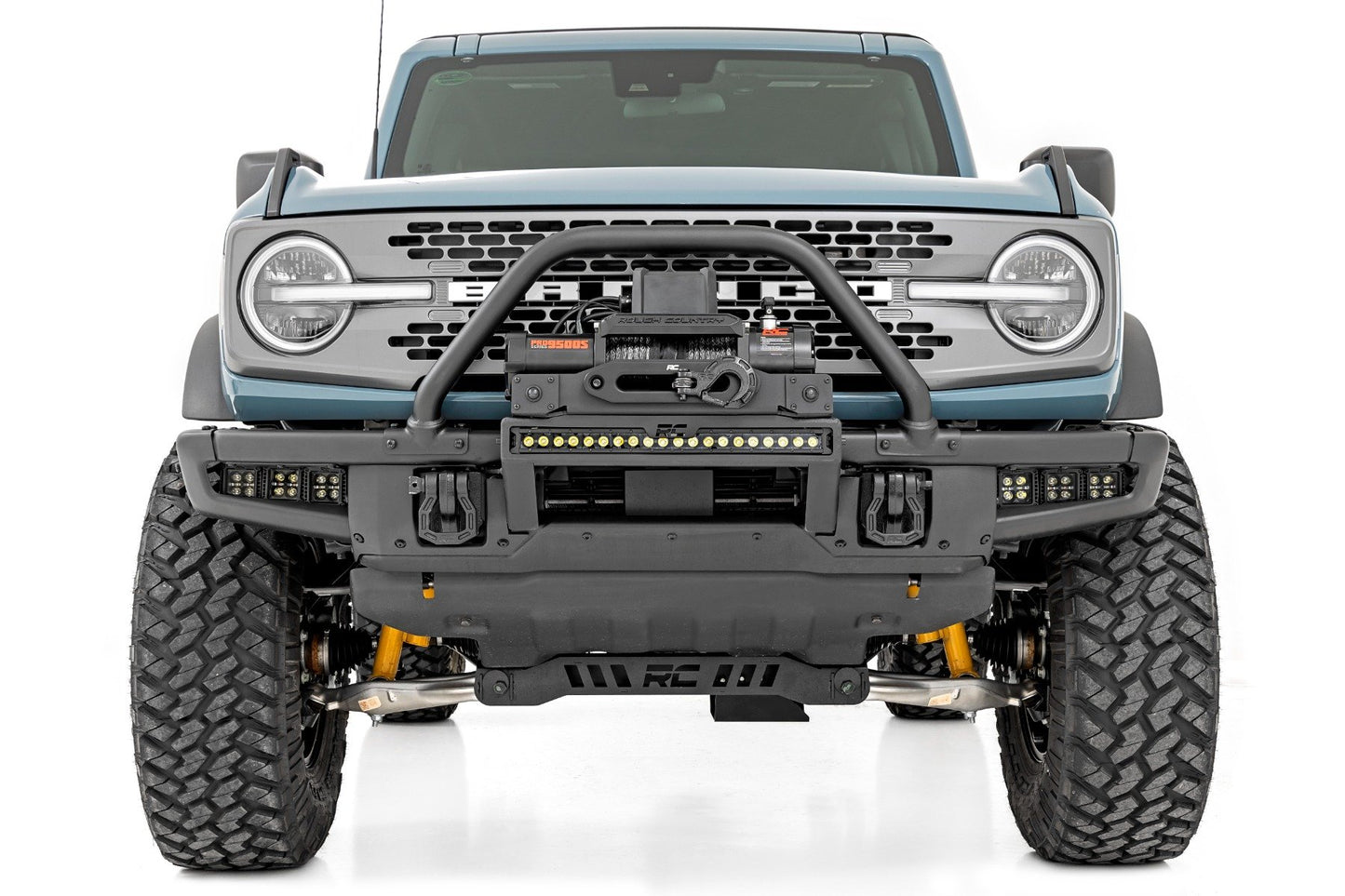 LED Light Kit | Fog Mount | Triple 2" Black Pair | Spot/Flood | Ford Bronco (21-25)