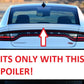 2015-2021 Dodge Charger Wickerbill RT (FITS ON SMALL SPOILER)