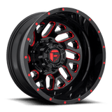 Fuel GLOSS BLACK RED TINTED CLEAR D656 20x8.25 8x210 Wheels