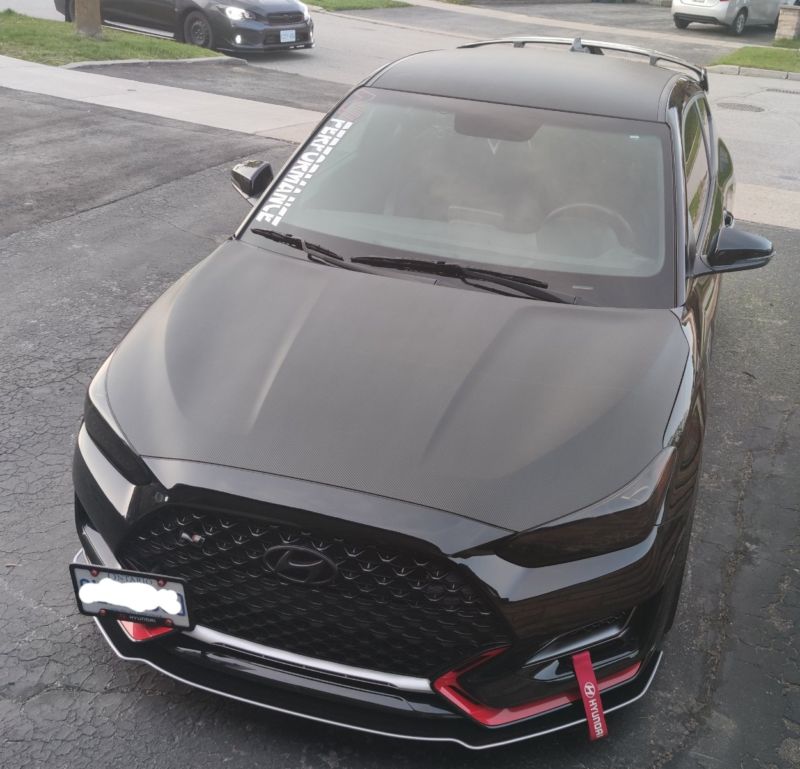 2019-2023 Hyundai Veloster N 2PC Front Splitter