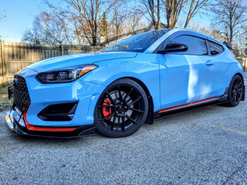 2019-2023 Hyundai Veloster N 2PC Side Splitters