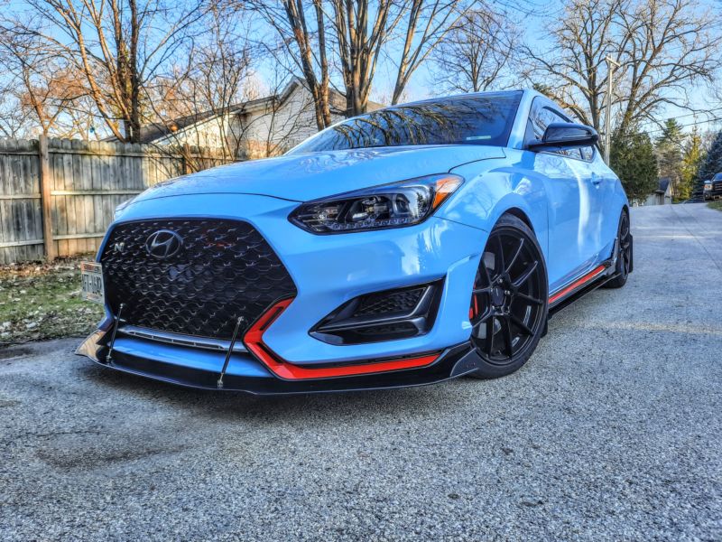 2019-2023 Hyundai Veloster N 2PC Front Splitter