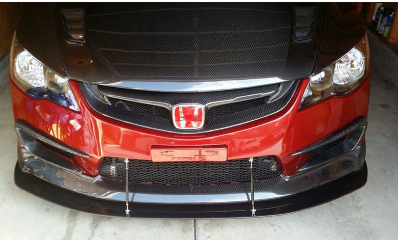 2006-2011 Acura CSX Type R Bumper/Lip 2PC Front Splitter