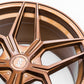20x10 Brushed Bronze Cold Forged Collection XENON Variant Forged Alloy Wheels