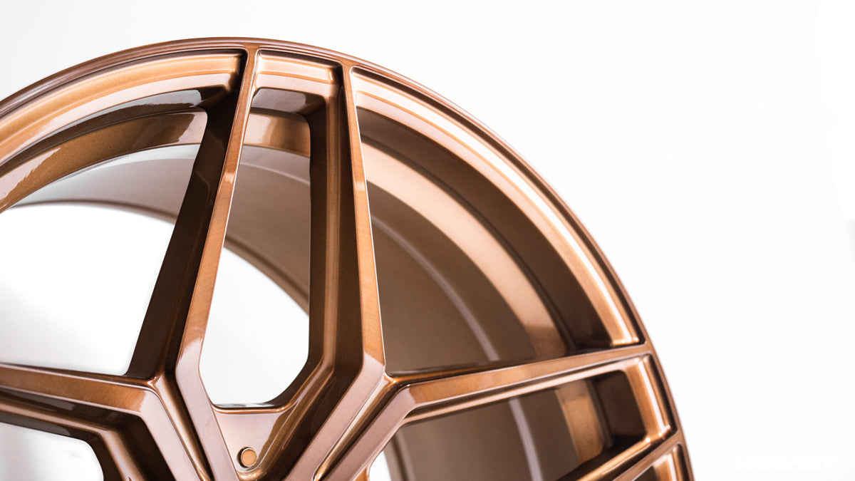 20x10 Brushed Bronze Cold Forged Collection XENON Variant Forged Alloy Wheels