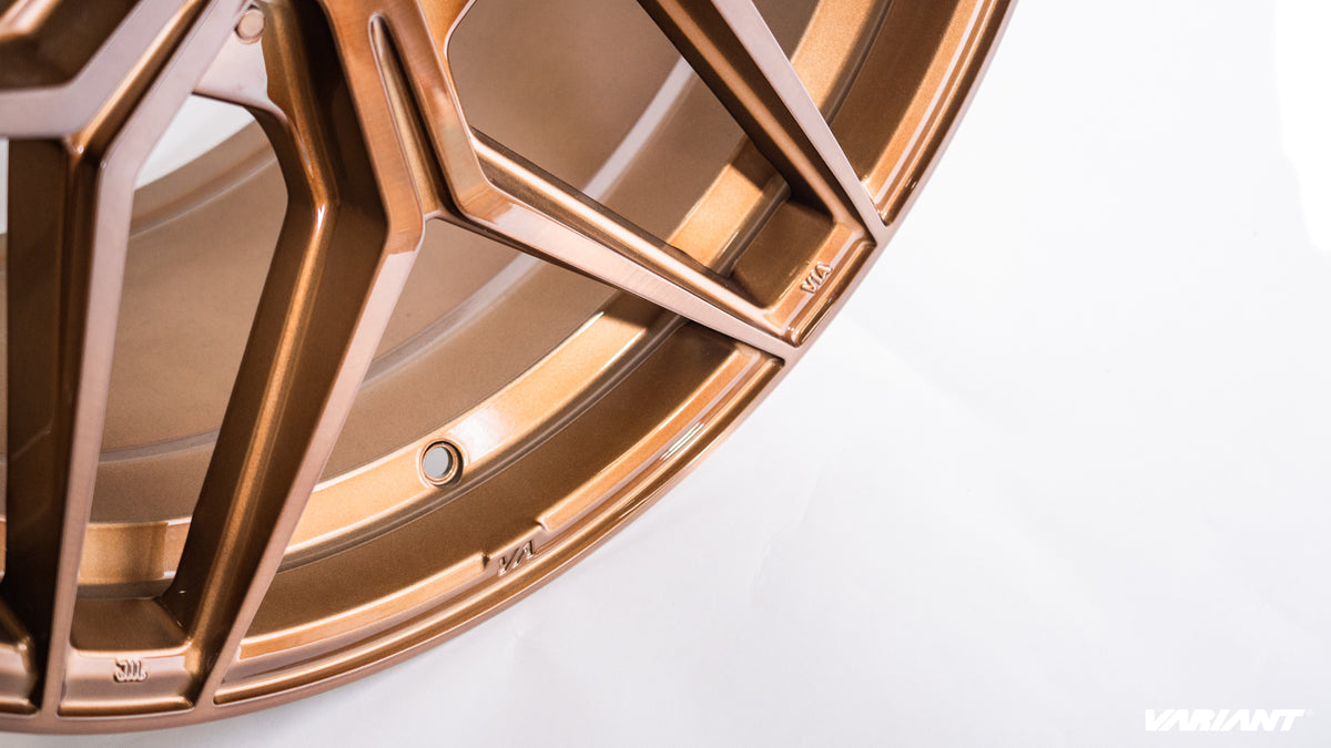 20x10 Brushed Bronze Cold Forged Collection XENON Variant Forged Alloy Wheels