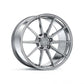 20x10 Brushed Titanium Cold Forged Collection ARGON Variant Forged Alloy Wheels