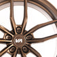 20x10 Satin Bronze Cold Forged Collection KRYPTON Variant Forged Alloy Wheels