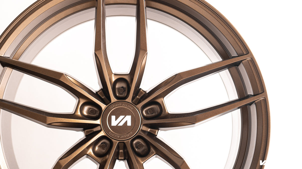 20x10 Satin Bronze Cold Forged Collection KRYPTON Variant Forged Alloy Wheels