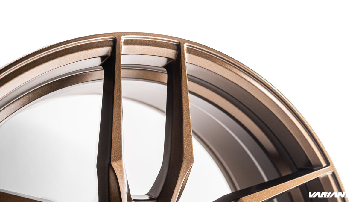 20x10 Satin Bronze Cold Forged Collection KRYPTON Variant Forged Alloy Wheels