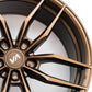 20x10 Satin Bronze Cold Forged Collection KRYPTON Variant Forged Alloy Wheels