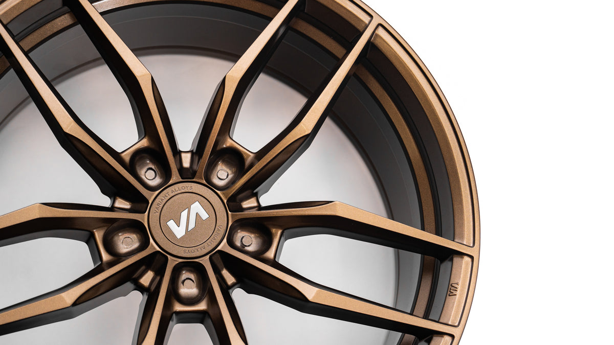 20x10 Satin Bronze Cold Forged Collection KRYPTON Variant Forged Alloy Wheels