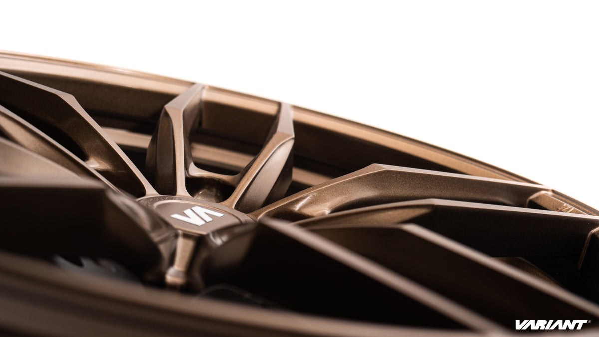 20x10 Satin Bronze Cold Forged Collection KRYPTON Variant Forged Alloy Wheels