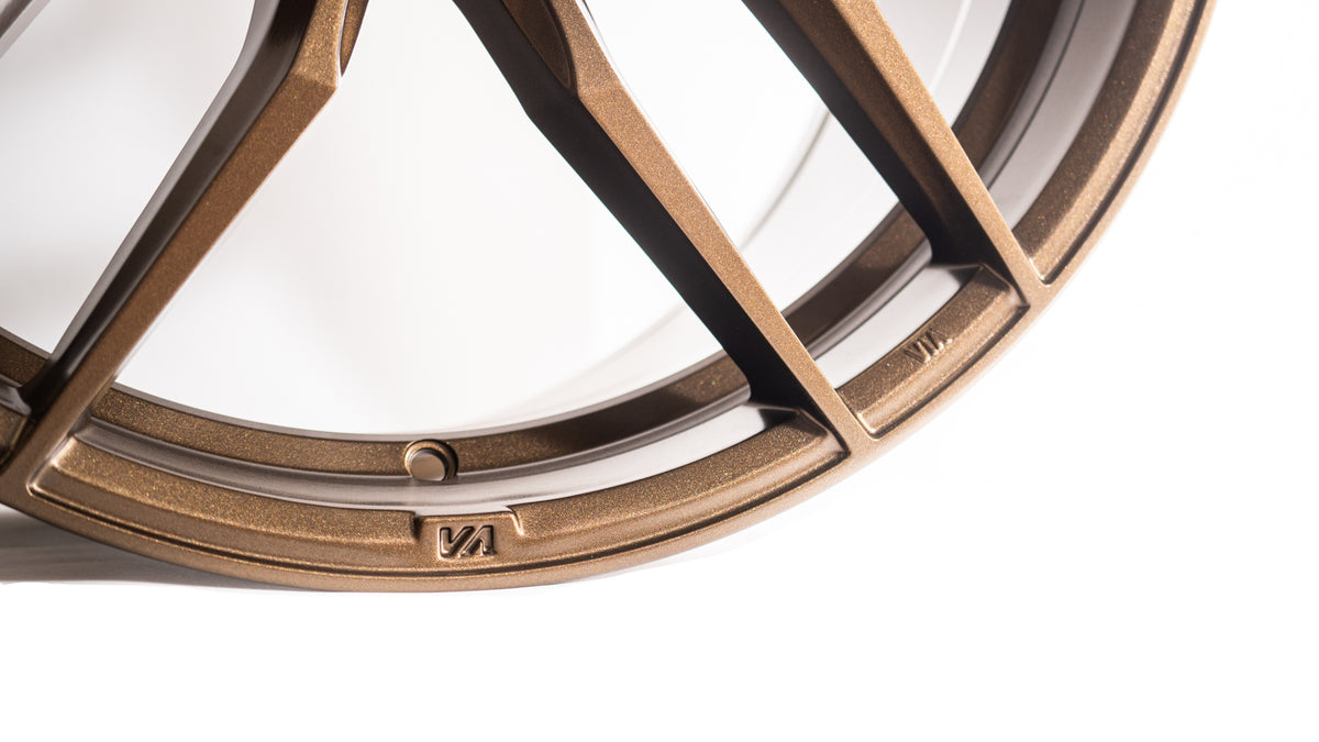 20x10 Satin Bronze Cold Forged Collection KRYPTON Variant Forged Alloy Wheels