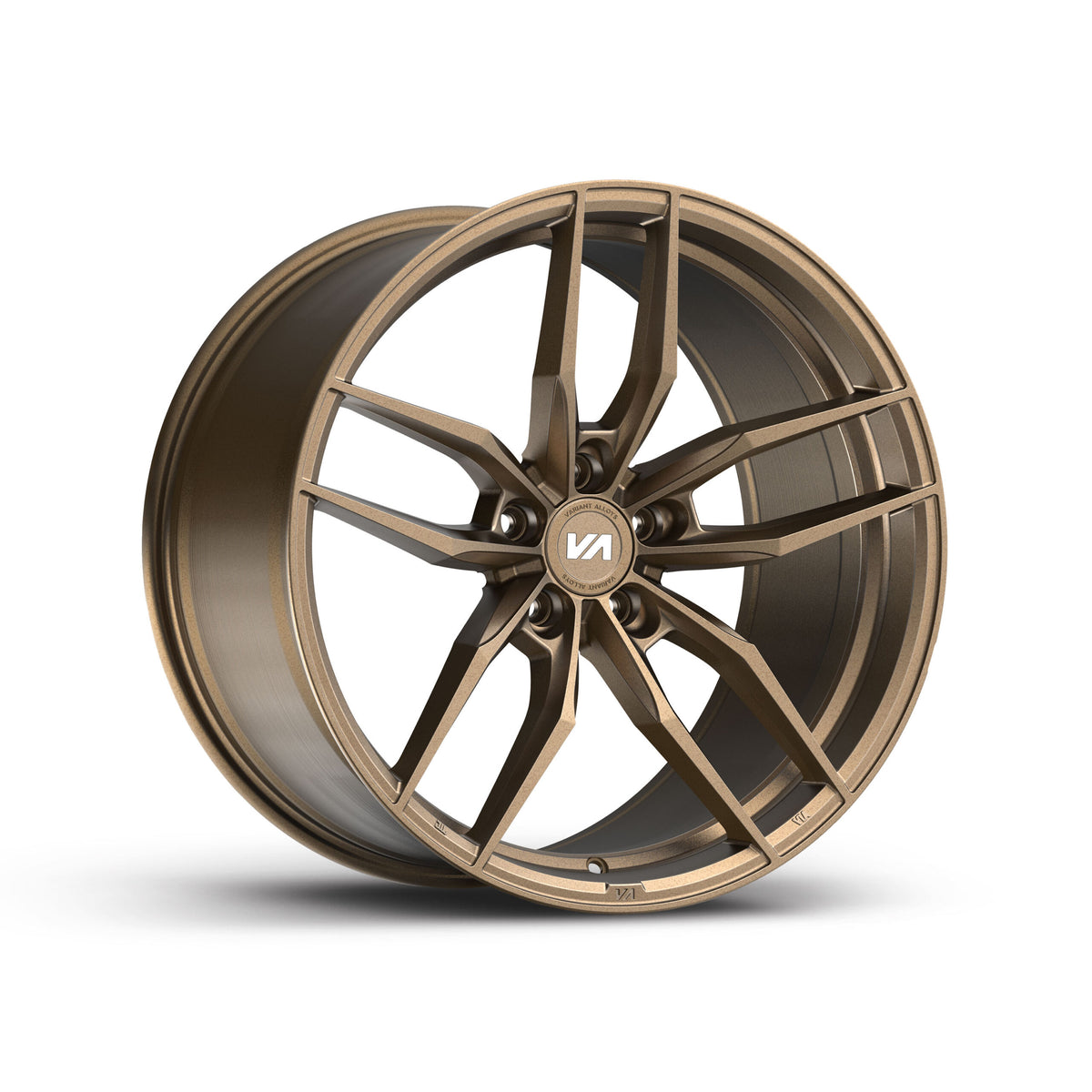 20x10 Satin Bronze Cold Forged Collection KRYPTON Variant Forged Alloy Wheels