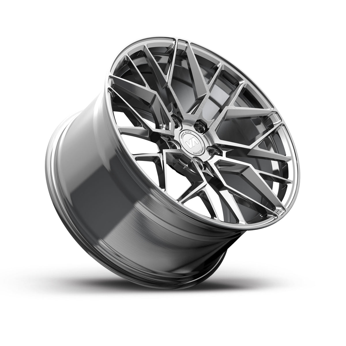 20x10 Titanium Brushed Face Cold Forged Collection RADON Variant Forged Alloy Wheels