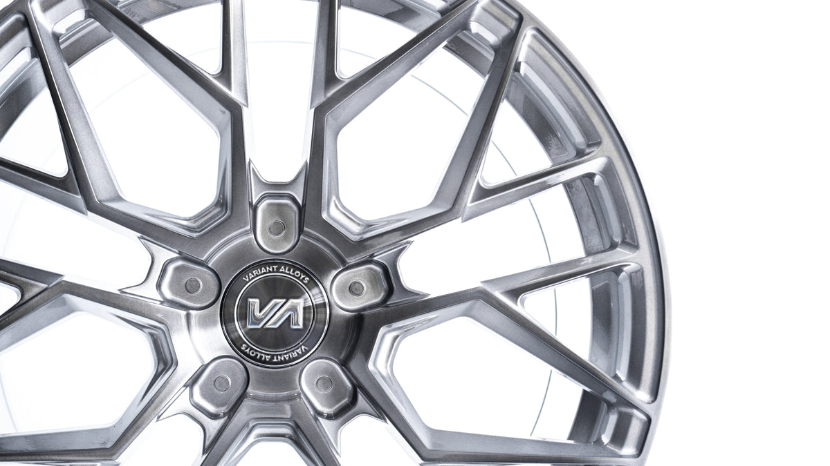 20x10 Titanium Brushed Face Cold Forged Collection RADON Variant Forged Alloy Wheels