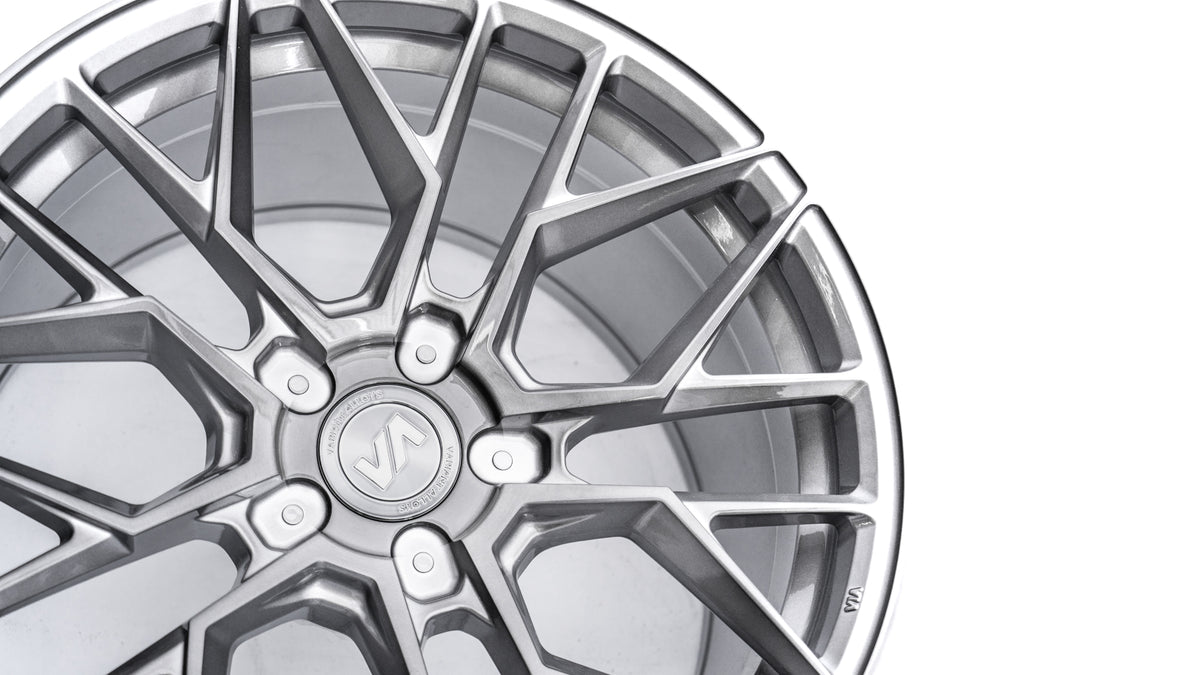 20x10 Titanium Brushed Face Cold Forged Collection RADON Variant Forged Alloy Wheels