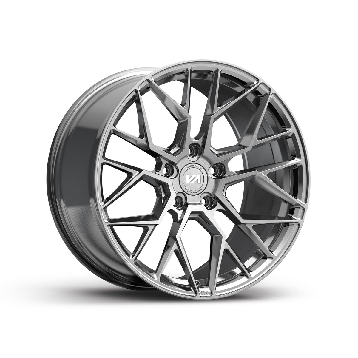 20x10 Titanium Brushed Face Cold Forged Collection RADON Variant Forged Alloy Wheels