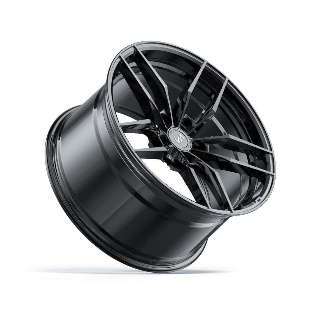 20x10.5 Super Black Chrome Cold Forged Collection KRYPTON Variant Forged Alloy Wheels
