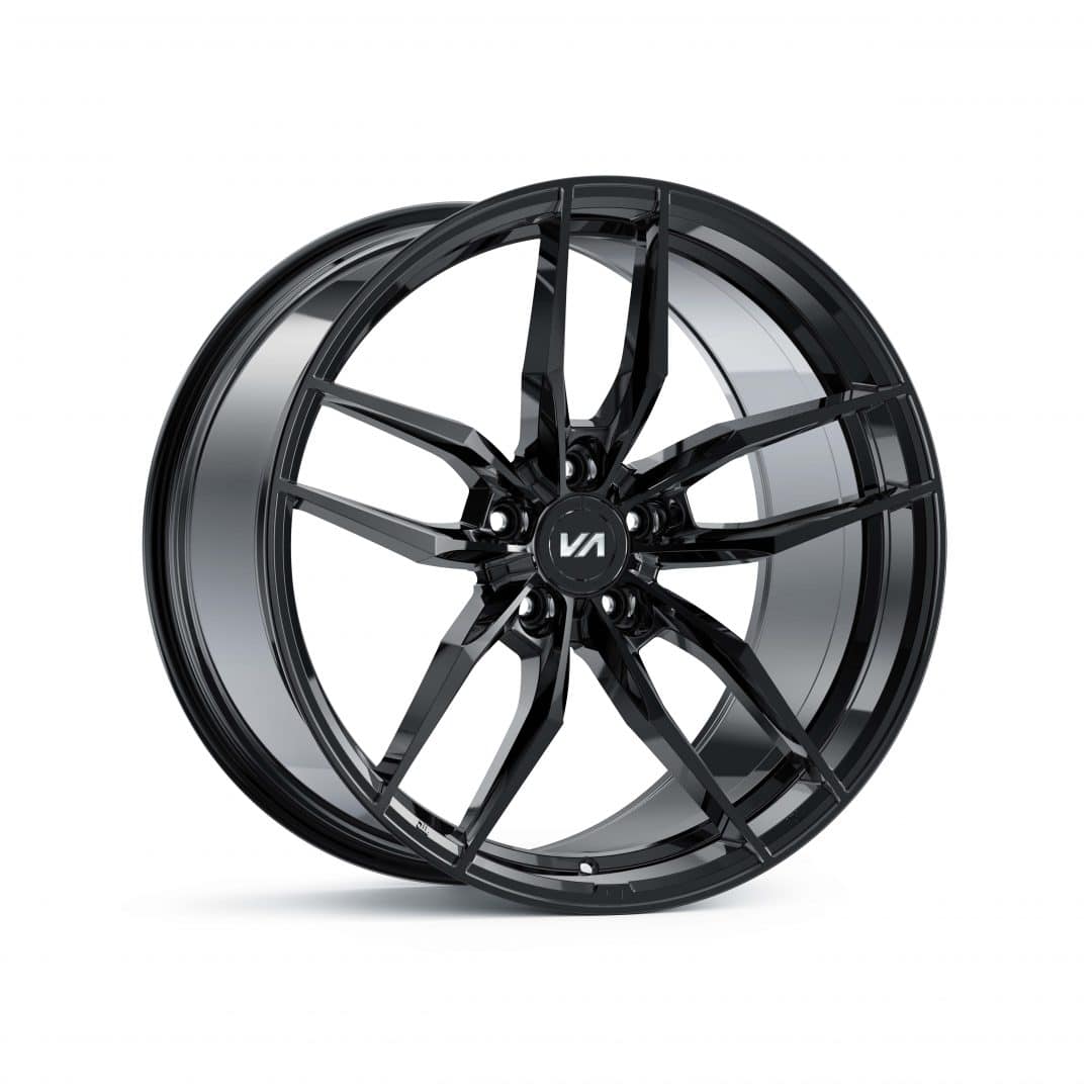 20x10.5 Super Black Chrome Cold Forged Collection KRYPTON Variant Forged Alloy Wheels