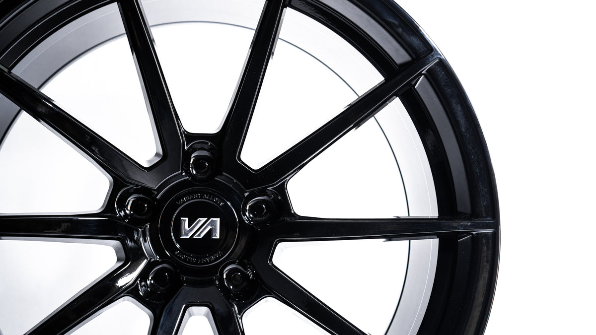 20x9 Gloss Piano Black Cold Forged Collection ARGON Variant Forged Alloy Wheels