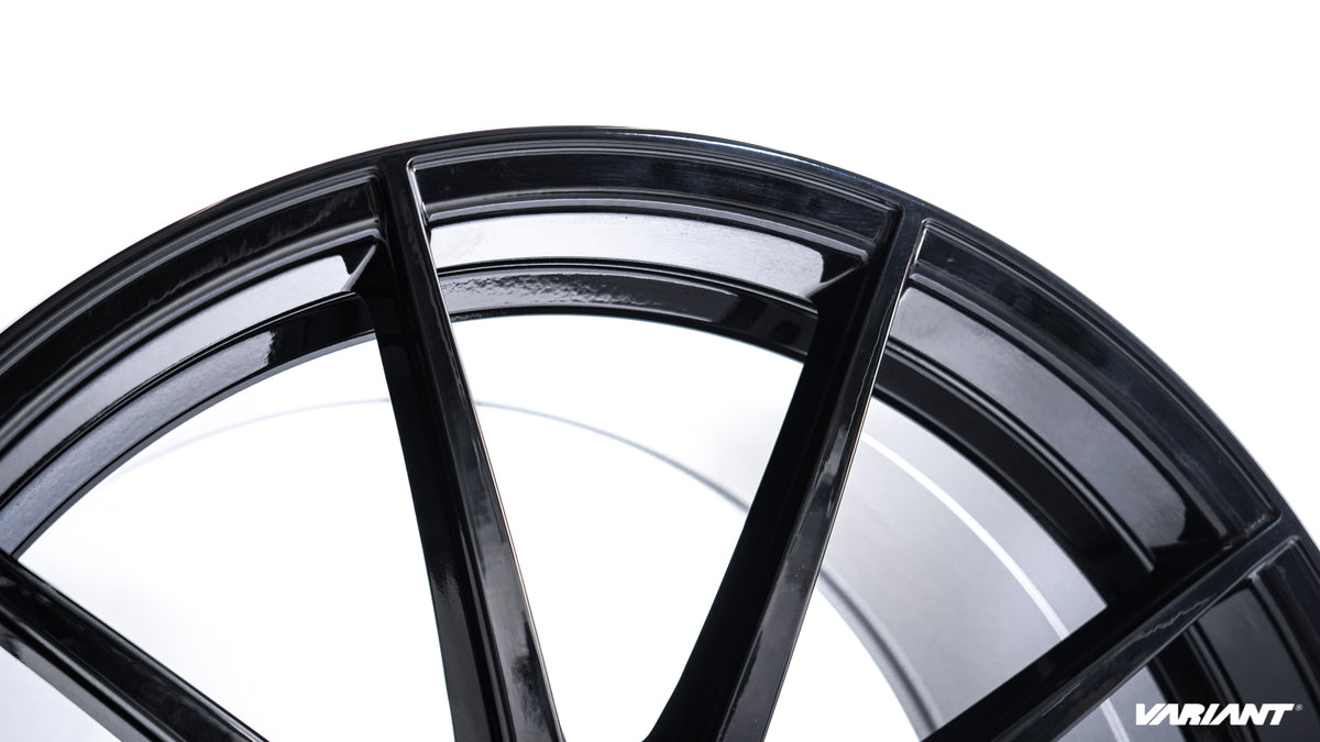 20x9 Gloss Piano Black Cold Forged Collection ARGON Variant Forged Alloy Wheels