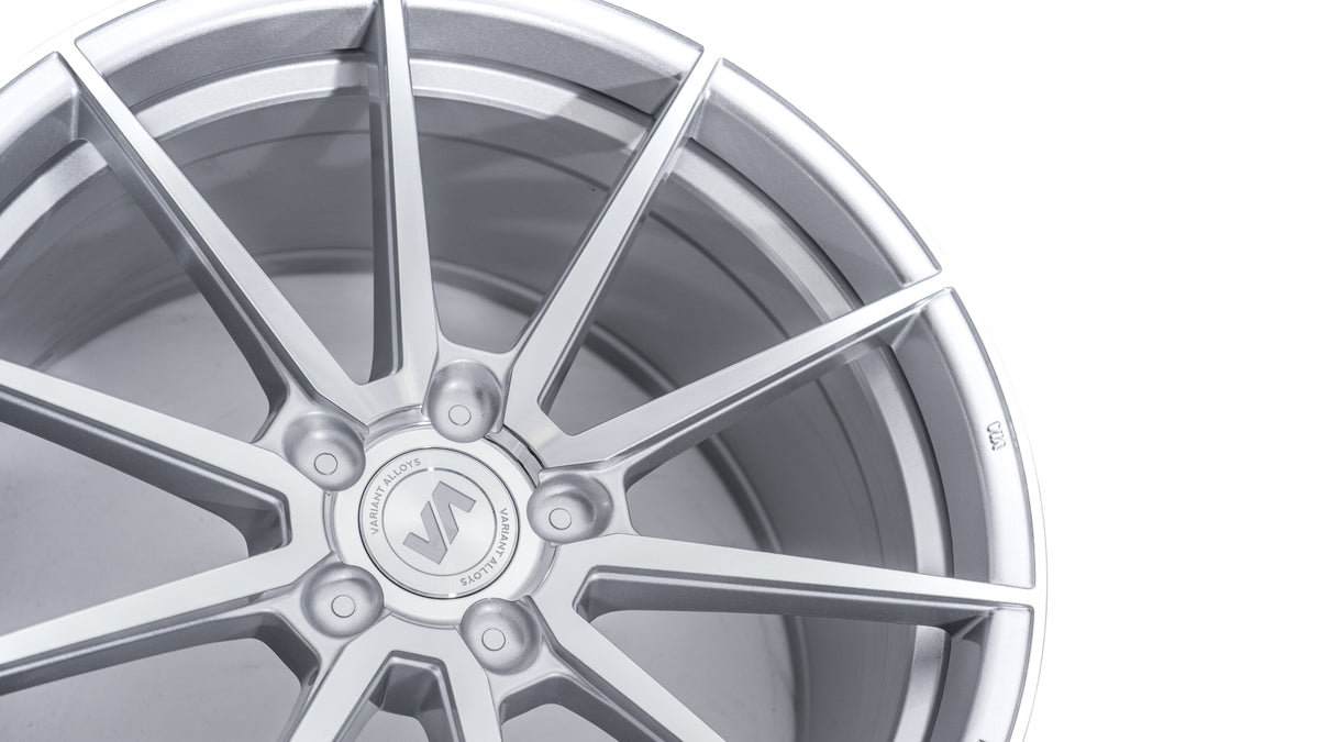 20x9 Silver Machined Face Cold Forged Collection ARGON Variant Forged Alloy Wheels
